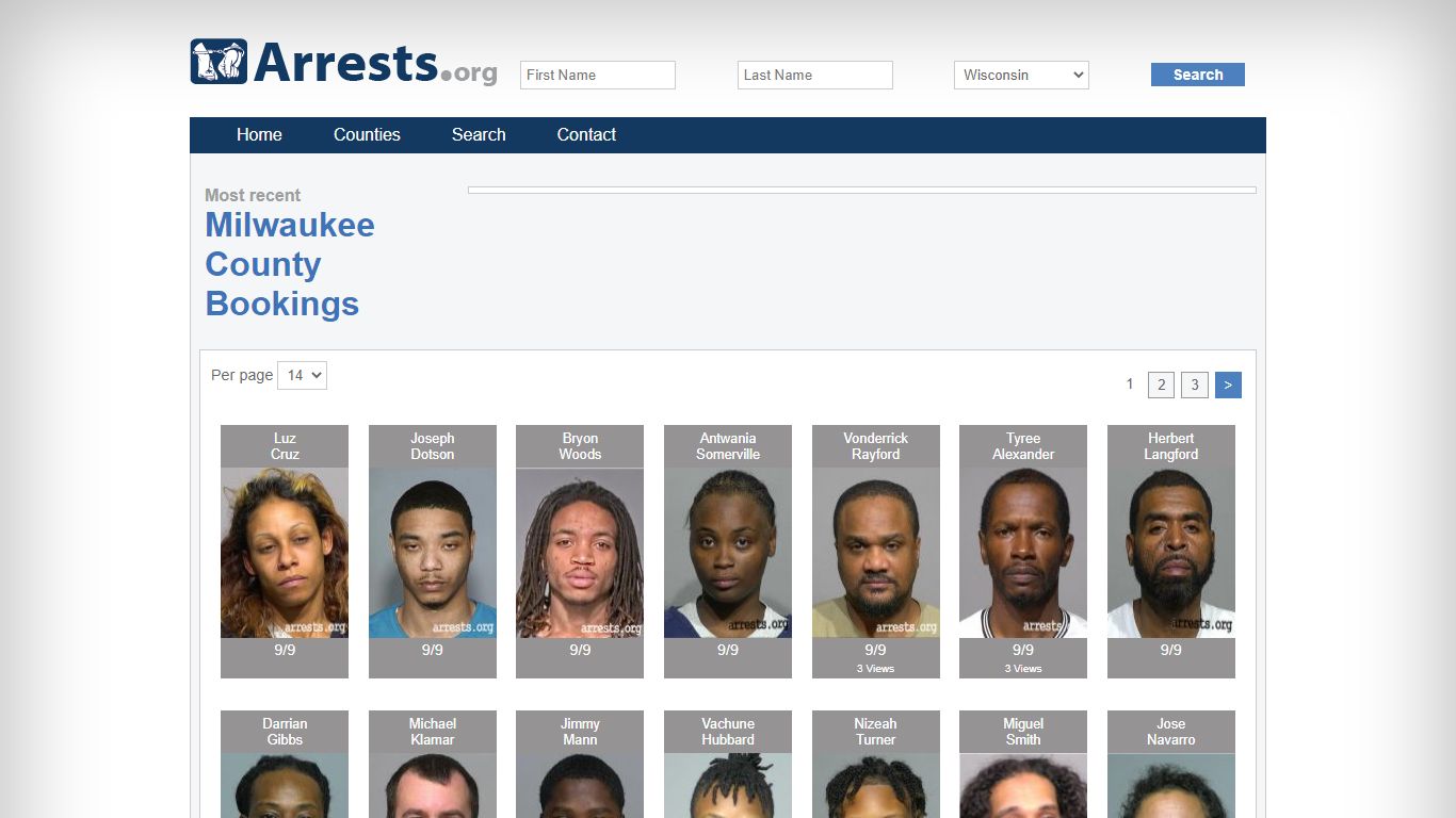 Milwaukee County Arrests and Inmate Search